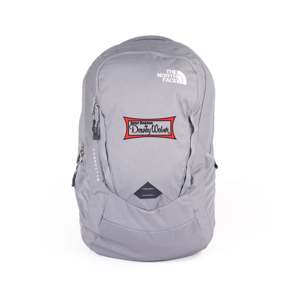 grey north face backpack Grey Dewey Weber Classic Logo North Face Backpack – Dewey Weber Surfboards