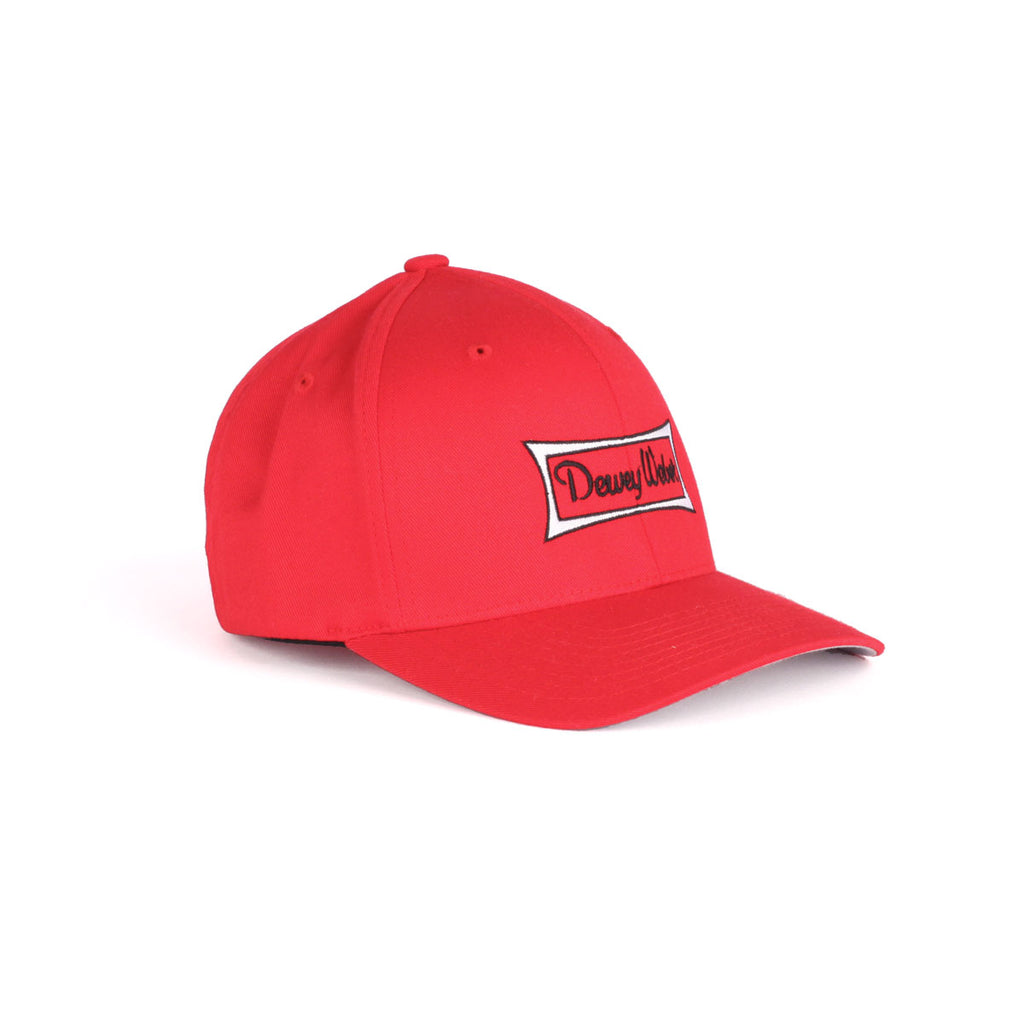 Logo Classic Dewey Dewey Hat Fit Flex – Red Weber Surfboards Weber
