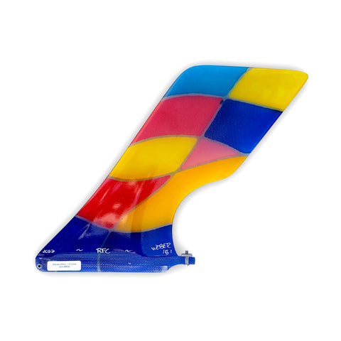 Stained Glass Large Hatchet Fin #1