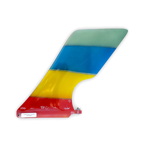 Stained Glass Small Hatchet Fin #2