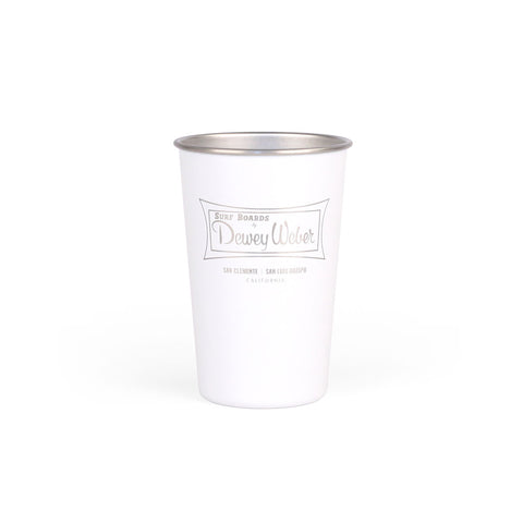 White Classic Logo Party Cup