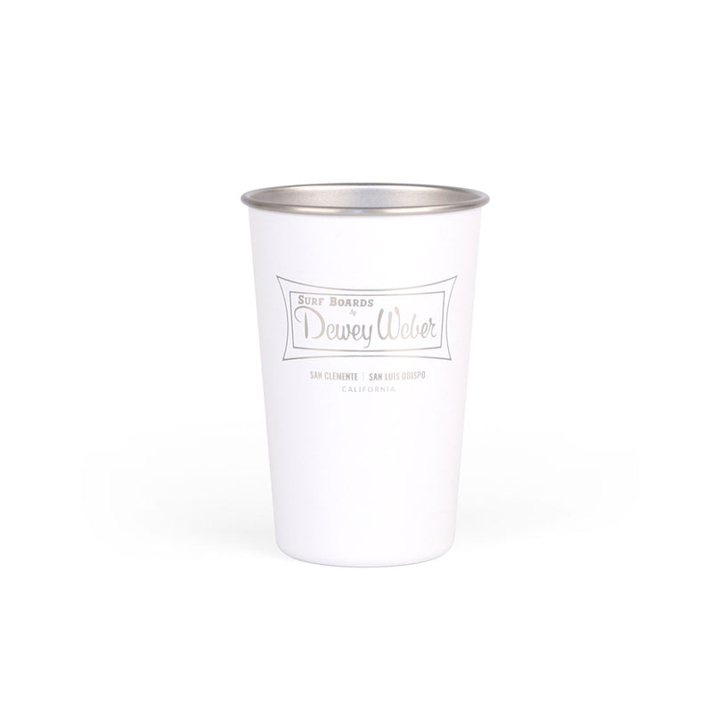 White Classic Logo Party Cup