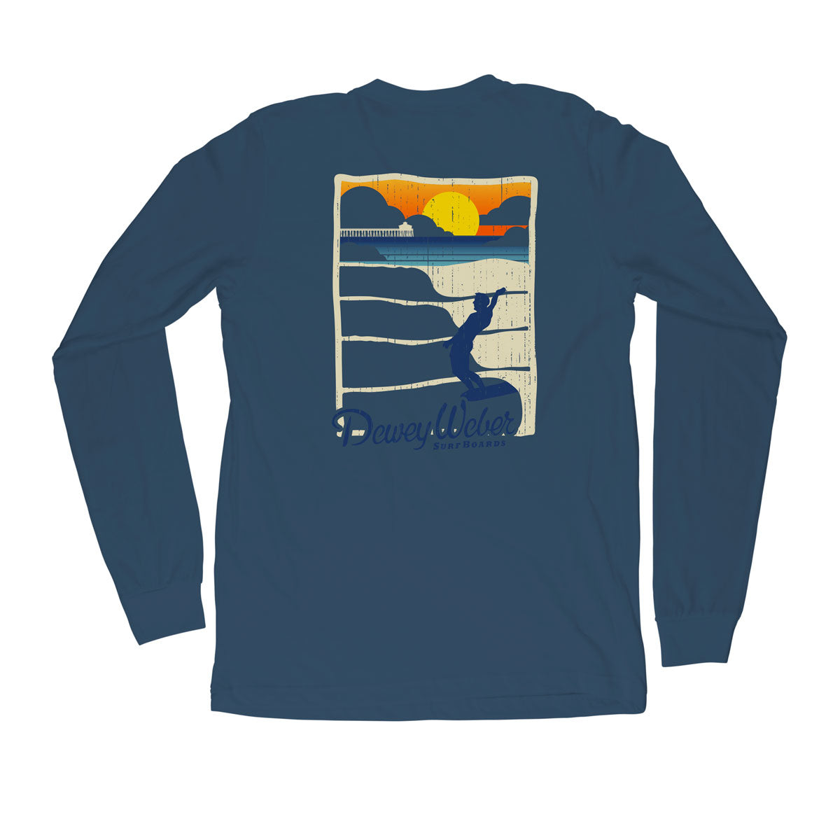 Tシャツ・カットソー COVERNAT Mesh Sunset Boat T-Shirt Navy Men's Cooling Performance T Shirt – Front Runner Boats