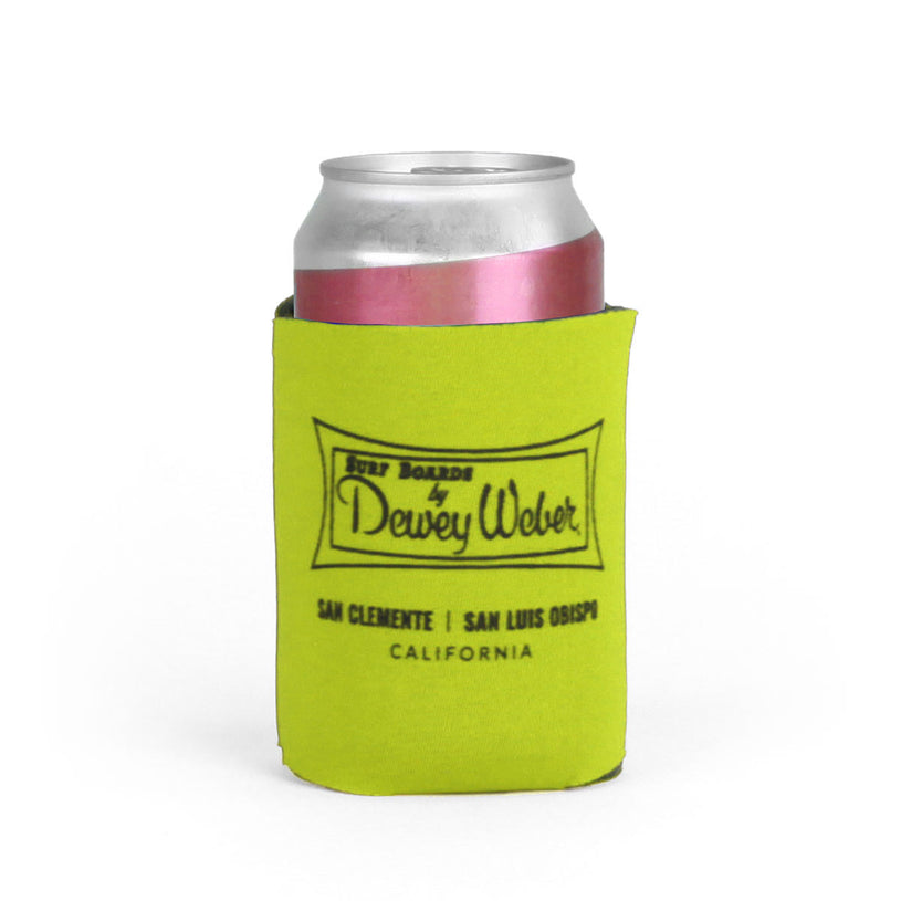 Neon Yellow Classic Logo Koozie