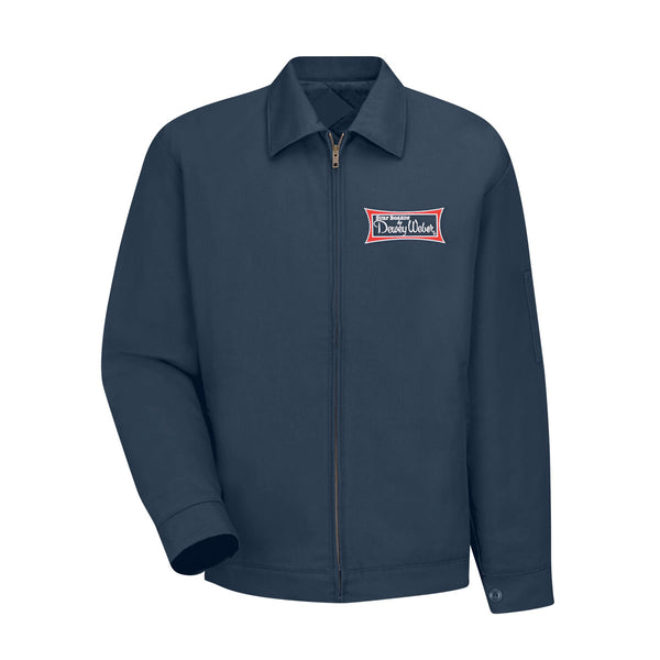 Navy Dewey Weber Classic Logo Auto Jacket – Dewey Weber Surfboards