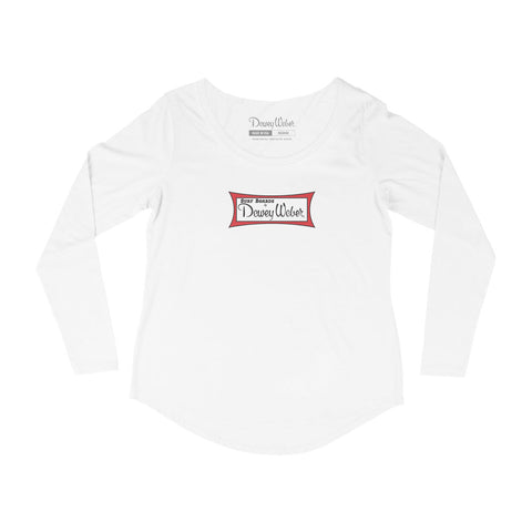 Women's White Classic Logo Long Sleeve T-Shirt