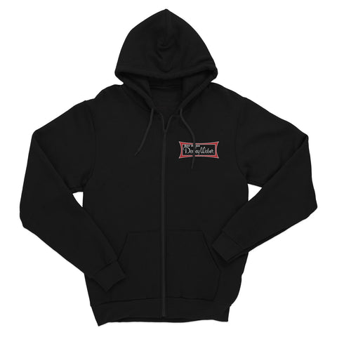 Women's Black Classic Logo Zip Hoodie