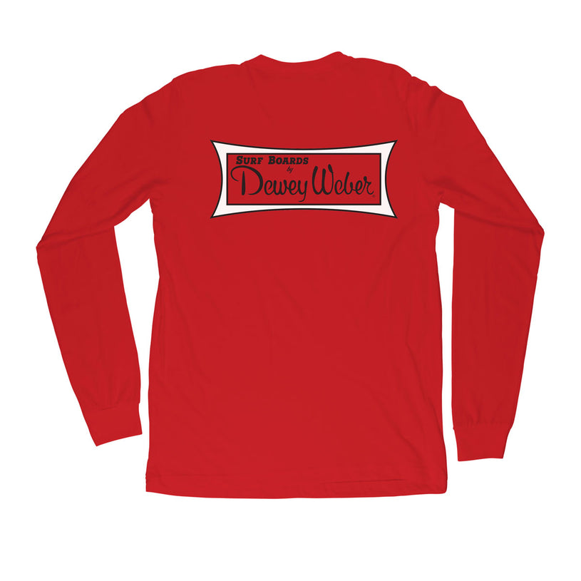 Red Classic Logo Long Sleeve T-Shirt