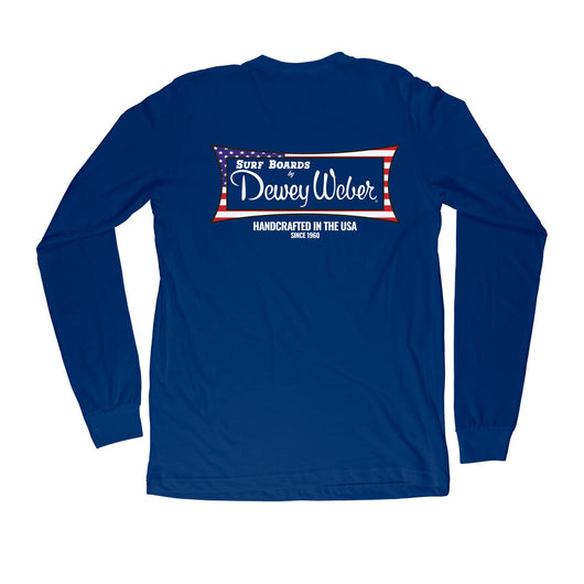 Navy USA Long Sleeve T Shirt Small Navy