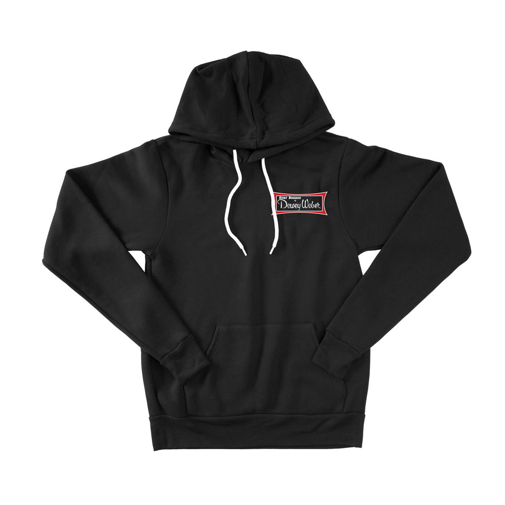 Black Dewey Weber Classic Logo Hooded Sweatshirt – Dewey Weber Surfboards