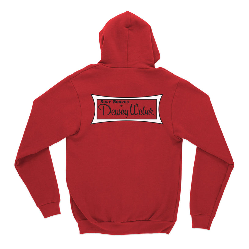 Red Classic Logo Hooded Sweatshirt
