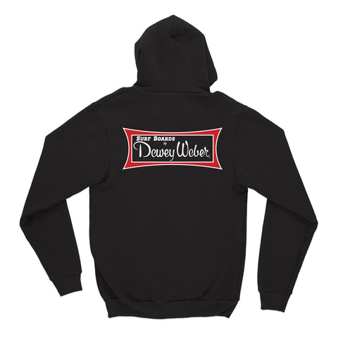 Black Classic Logo Zip Hoodie