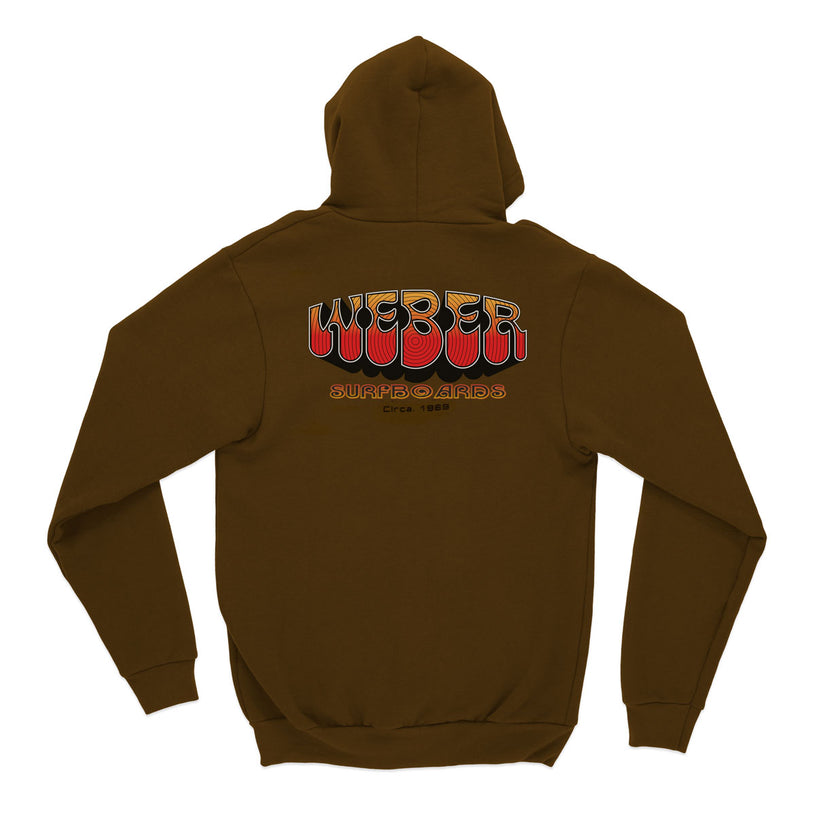 Brown 70s Hooded Sweatshirt